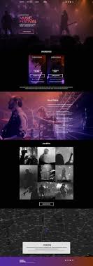 Free Music Festival Website Template Website Design Layout Website Template Design Webpage Design