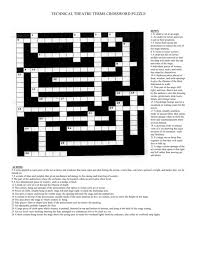 Check spelling or type a new query. Tech Theatre Crossword Puzzle