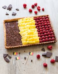 Tarte Chocolat Framboise Ananas Drapeau Belge Odelices Recettes De Cuisine Faciles Et Originales