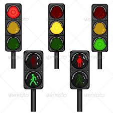 Vector Set Of Traffic Lights Traffic Light Wedding Vector Icons Traffic Signal