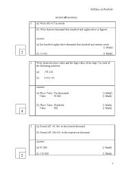 Soalan Peperiksaan Matematik Tingkatan 1 Kertas 2 Skema Jawapan Pdf Mathematical Notation Arithmetic
