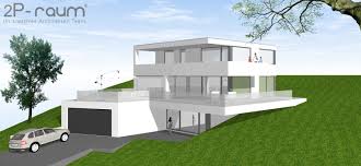 bauhaus villa am hang 2p raum architekten moderne hauser homify haus hanglage bauhausstil haus architekt