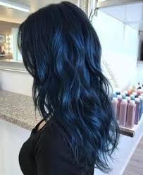 Blau Schwarz Frisur Ideen Dunkelblaue Haare Frisur Ideen Haarfarben