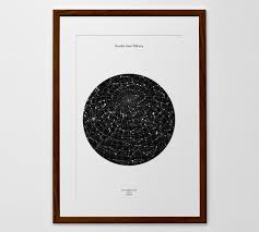 Personalised Star Map Print Or Poster Of The Night Sky