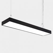 Architectural Linear Fixture Height Adjustable Black Aluminum 35 45 60w Led White Light Rectangular Pendant Light For Workbench Kitchen Hallway Takeluckhome Com