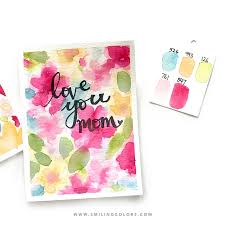 Easy watercolor ideas for beginners (7 good things to paint). Easy Watercolor Card Idea That You Can Make Quickly For Mother S Day