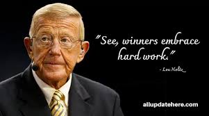 Lou Holtz Quotes On Leadership Teamwork Ability