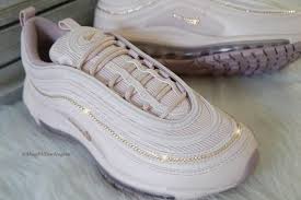 Nike Air Max 97 Black And Rose Gold Custom Nike Air Max 97 Shoes Embellished In Rose Gold Etsy Nike Air Max 97 Nike Air Max Air Max 97