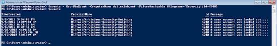 Aug 31, 2011 · for example, i have a number of users who log on only occasionally. Use Powershell To Find The Location Of A Locked Out User Scripting Blog