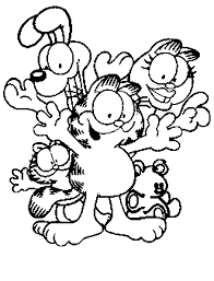 Garfield foi criado em 1978 para os quadrinhos pelo escritor jim davis. Desenho De Garfield E Amigos Para Colorir Tudodesenhos