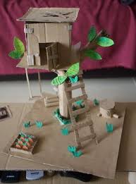Cabane Dans La Jungle Art Jeunes Enfants Bricolages En Carton Activites Amusantes