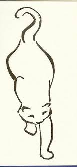 Draw the back, and then make the layer more transparent (less opacity), go to another frame. Walking Cat Cat Tattoo Animal Tattoos Tattoo Sketches