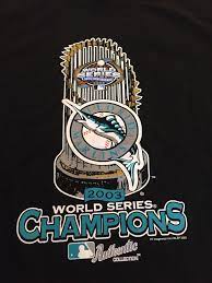 Vintage 2003 Florida Marlins World Series Champions T Shirt Men S Medium Mlb Ebay Mens Shirts World Series Mens Tshirts