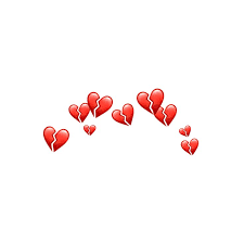 Broken Hearts Crown Red Emojis Accessories Broken Heart Wallpaper Heart Wallpaper Red Heart Stickers