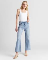Super Soft Wide Leg Jeans - High-Rise Stretch Denim – Wantable