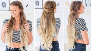 Pretty variation of a fishtail braid hairstyle. Fishtail Braid Half Up Hairstyle Tutorial