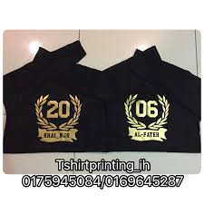 Printing memang konfem mahal & saya tak sanggup buat. Hazwan Hairy Design Baju Printing Tempahan Baju Printing