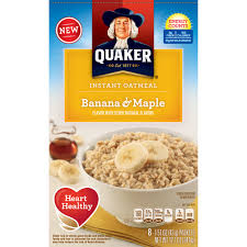 * percent daily values are based on a 2000 calorie diet. 4 Pack Quaker Instant Oatmeal Banana Maple 8 Packets Walmart Com Walmart Com