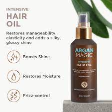 Given how light it is, argan oil won't penetrate the hair shaft enough to alter hair color. Buy Argan Magic Intensive Hair Oil Restores Manageability And Elasticity Adds Shine And Gloss Controls Frizz Made In Usa Paraben Free Cruelty Free 4 Oz Online In Turkey B006x33fge