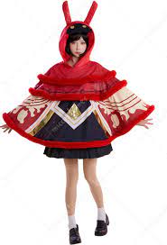 Pyro Abyss Mage Costume Hooded Cloak - Genshin Impact Cosplay | Top Quality  Cloak for Sale