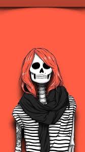 Pilih gambar tengkorak keren & unduh gratis 3.000++ gambar tengkorak manusia & lainnya. Hipster Skelett Madchen Tapete Tengkorak Keren 550x985 Wallpapertip