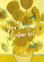 Check spelling or type a new query. Download Printable Van Gogh Sunflowers Planner Cover Pdf