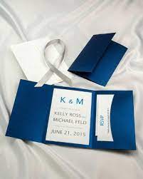 Royal Blue Pocket Folder Wedding Invitations Royal Blue Diy Wedding Invi Diy Wedding Invitation Kits Wedding Invitation Kits Diy Printable Wedding Invitations