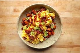 Divide the tabbouleh between four bowls. 34 Healthy Sweet Potato Recipes Self