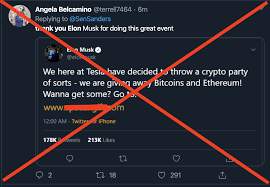 A verified twitter account masquerading as elon musk was used to publish and circulate a promoted tweet for a crypto scam thursday. Crypto Giveaway Scams And How To Spot Them By Coinbase The Coinbase Blog