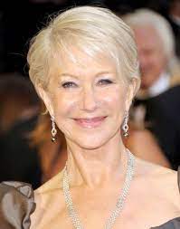 120 Ways You Can Rock Platinum Blonde Hair With Minimal Damage Helen Mirren Hair Short Hair Styles Haircut For Older Women