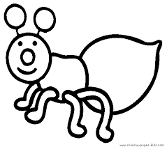 Simple Bug Color Page Bug Coloring Pages Coloring Pages Sunday School Coloring Pages