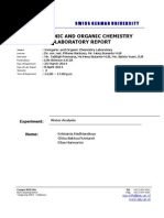 Check spelling or type a new query. Water Analysis Lab Report Solubility Titration