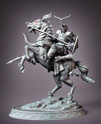Knight Knight Sculpture Clay City Sketch