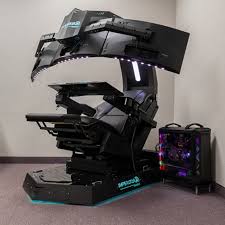 China Imperator Works R1 Computer Cockpit As Predator Thronos Gaming Pod Support Triple Monitors Up To 32 China Imperator Works Gaming Pod