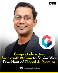 Sreekanth Menon has been elevated to Senior Vice President of Global AI  Practice and Innovation at Genpact, where he will spearhead cutting-edge AI  initiatives and lead the implementation of the…