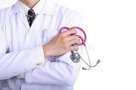 Medical Doctor Holding Pink Stethoscope For Checking Health Concept Stock Photo Doctor Medical Treatment For Heartburn Pink Stethoscope
