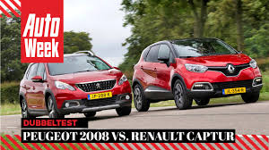Comparación de las características técnicas, de equipamiento, seguridad y precios de renault captur y peugeot 2008. Peugeot 2008 Vs Renault Captur Autoweek Dubbeltest Youtube