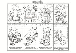 Notre Pere A Colorier Prieres Catholiques Priere Dieu Le Pere