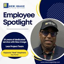 For 20 years, Kejaunis "Rod" Stephens has been a cornerstone of New Image,  bringing dedication, professionalism, and an unwavering can-do attitude to  every challenge.