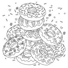 Colorfly Freebie Flavor The Donuts By Coloring Them Up What S Your Favorite One You Now Can Down Donut Coloring Page Cute Coloring Pages Coloring Pages
