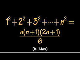 Find The Sum Of First N Squares Difference Equation Approach Ft Max Youtube Math Formulas Natural Number Sum