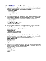 Dalam permainan tenis meja gerakan dasar memukul bola dengan gerakan menghentikan bola dengan sikap bet tertutup dinamakan. Kumpulan Soal Modul Penjas Pdf Pdf