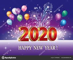 Descargar Feliz Ano Nuevo 2020 Tarjeta De Felicitacion Con La Fecha De Fondo Con Fueg Happy New Year Images Happy New Year Greetings Happy New Year Pictures