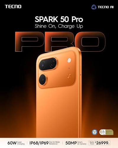 TECNO SPARK 50 PRO - 8GB 256GB DYNAMIC ORANGE 