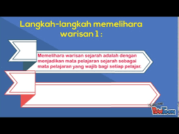 Sebagai rakyat malaysia, kita perlu. Cara Cara Memelihara Warisan Negara Try Youtube