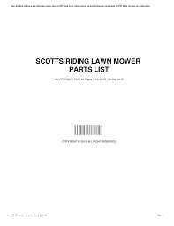 Scotts Riding Lawn Mower Parts Diagram Free Wiring Diagram