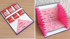 How to make simple independence day card. Diy Easy And Beautiful Pop Up Card For Valentines Day Valentines Day Pop Up Card Making Very Easy Youtube