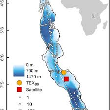 Tanganyika map — satellite images of tanganyika original name: Map Of Lake Tanganyika And Its Position In East Africa White Circles Download Scientific Diagram