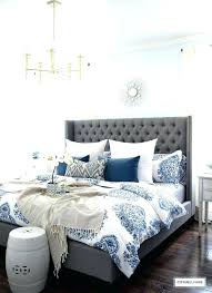 This dark and saturated shade of gray has blue undertones, so it feels a little more impactful. Royal Blue And Grey Bedroom Ideas Design Corral