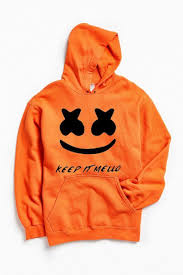 Keep It Mello Orange Hoodie Hoodies Orange Hoodie Print Clothes